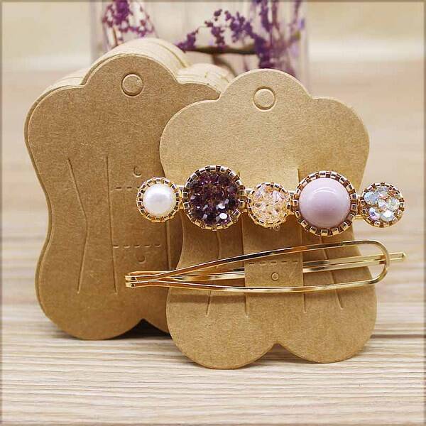 Paper Hair Clip Display Cards