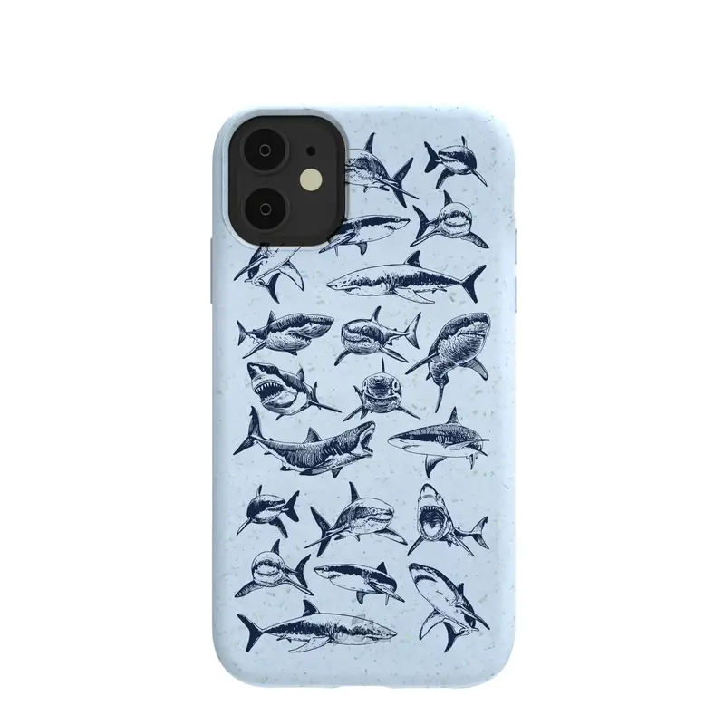 Powder Blue Great White iPhone 11 Case