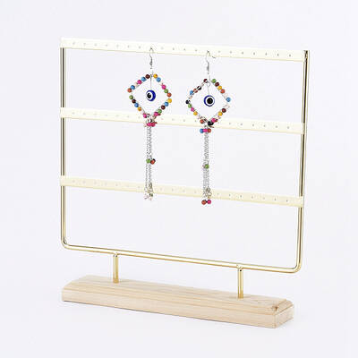 Iron 3-Tier Earring Display Stand