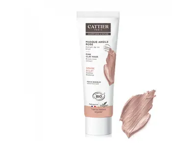 Cattier Pink Clay Brown Linen Extract Mask 100ml