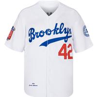 Men's 42 number baseball jersey Embroidery Robinson Blue White JapanBaseball clothing breathable button closure high quality ...