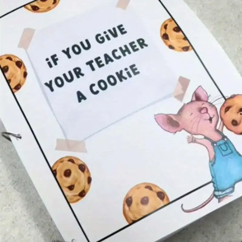 Cookie Themed Planner Notebook, 1 Count Creative Teacher Appreciation Gift, Unique Thank You Gift, Daily Planner Notebook for...