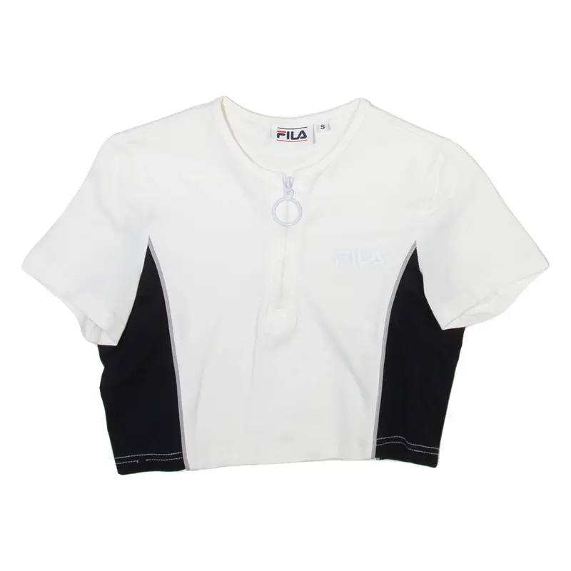 FILA Cropped Girls T-Shirt White S