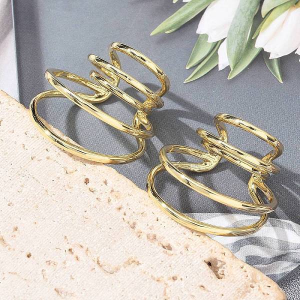 Brass Cuff Earrings for Women