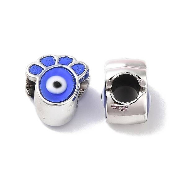 CCB Plastic Enamel European Beads