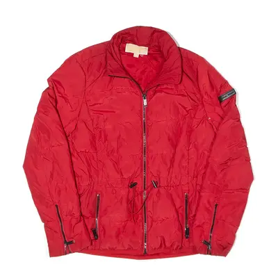 MICHAEL KORS Down Insulated Coat Red Puffer Womens S