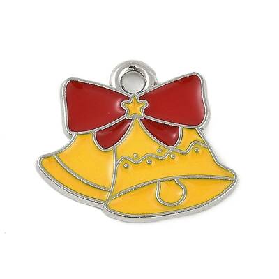 Christmas Theme Alloy Enamel Pendants