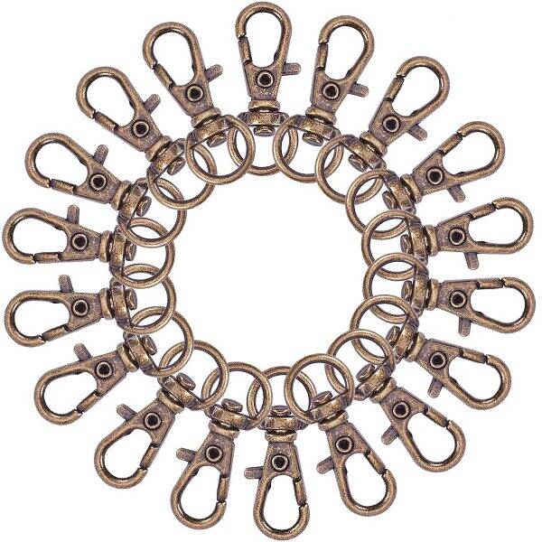Alloy Swivel Lobster Claw Clasps