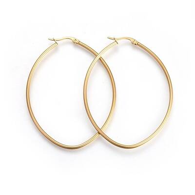 201 Stainless Steel Hoop Earrings