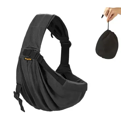 LUJIFO Breathable Mesh Baby Sling Carrier – Lightweight, Foldable Design, Suitable for Newborns and Toddlers