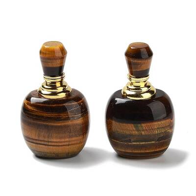 Natural Tiger Eye Dropper Bottles