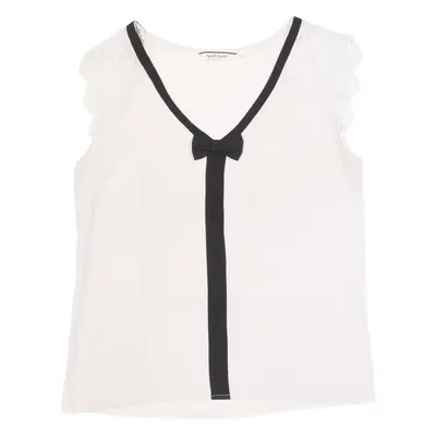 NAF NAF Bow Tie Womens Vest Pink V-Neck Sleeveless M