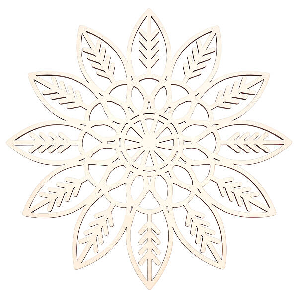 Laser Cut Wooden Cup Mat