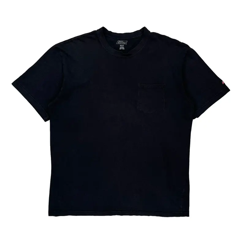 Dickies Tall T-Shirt - XL Black Cotton