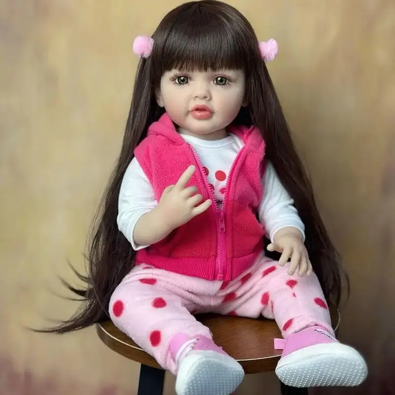 22 Inch Life-like Teenager Girl Doll, Reborn Teenager Doll, Soft Silicone Body Doll, Birthday Gift for Girl, Reborn Dolls