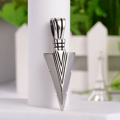 Retro 316 Surgical Stainless Steel Arrow Head Big Pendants