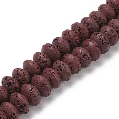 Synthetic Lava Rock Beads Strands