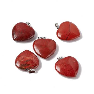 Natural Red Jasper Pendants