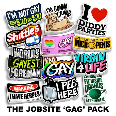 The Jobsite 'GAG' Pack (30 Stickers!)