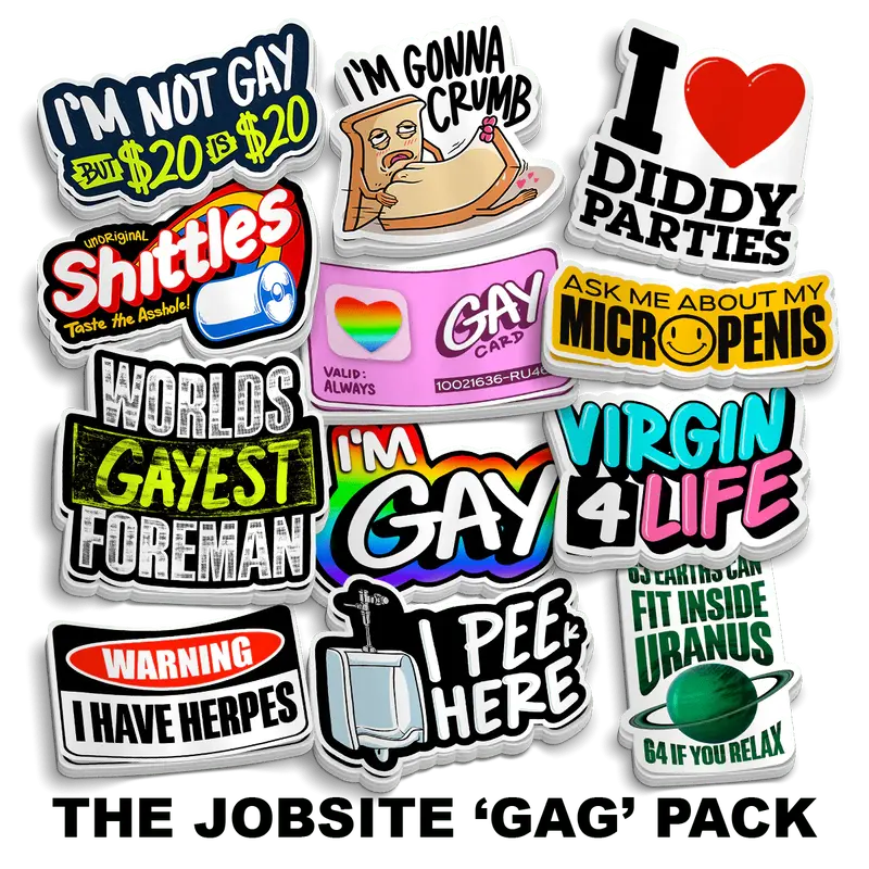 The Jobsite 'GAG' Pack (30 Stickers!)