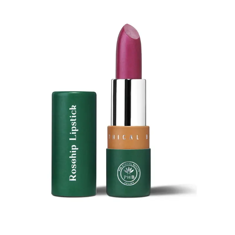 Phb ethical beauty Bio Rosehip Satin Sheen Lipstick, Mulberry (10g)