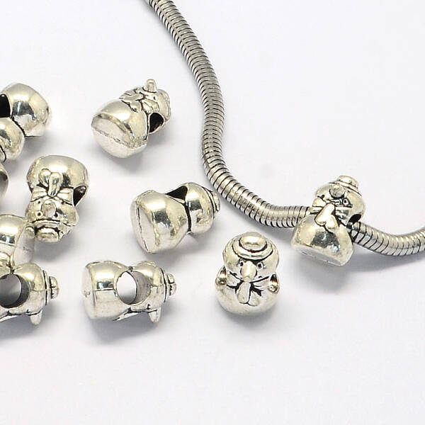 Alloy European Beads