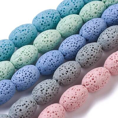 Natural Lava Rock Beads Strands