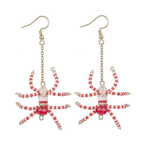 Halloween Spider Dangle Earrings