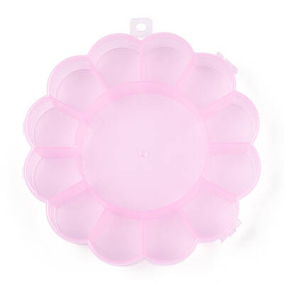 Flower Plastic Bead Storage Containers