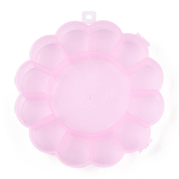 Flower Plastic Bead Storage Containers
