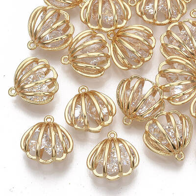 Brass Cubic Zirconia Charms