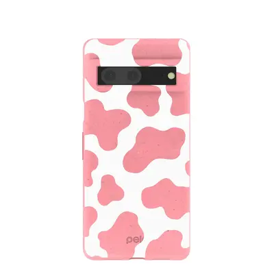 Bubblegum Pink Cow Google Pixel 7 Case