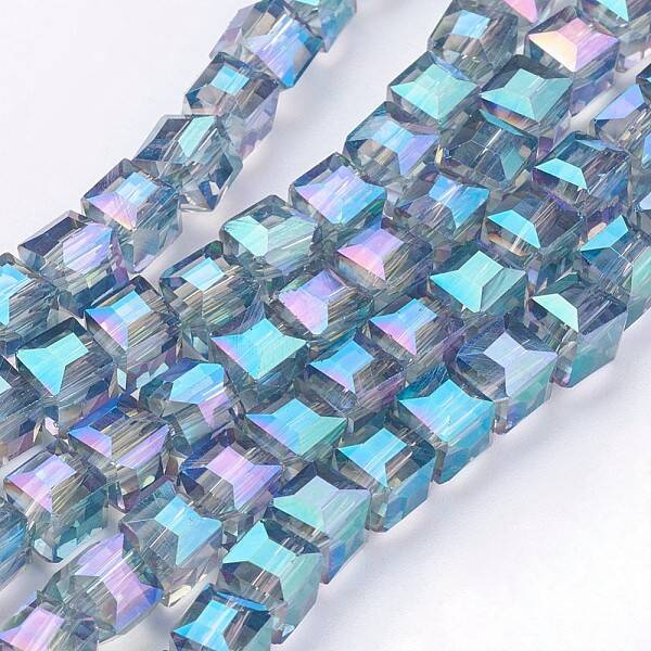 Electroplate Glass Bead Strands