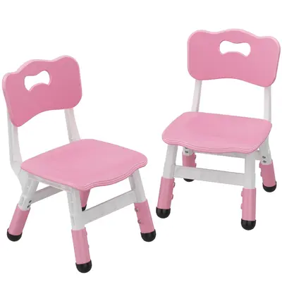 Garvee Set of 2 Kids Chairs in 3 Level Height Adjustable Design Suitable for Age 2-6 for Home Family Classroom Nursery Indoor...