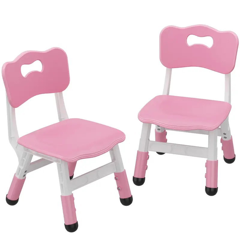 Garvee Set of 2 Kids Chairs in 3 Level Height Adjustable Design Suitable for Age 2-6 for Home Family Classroom Nursery Indoor...