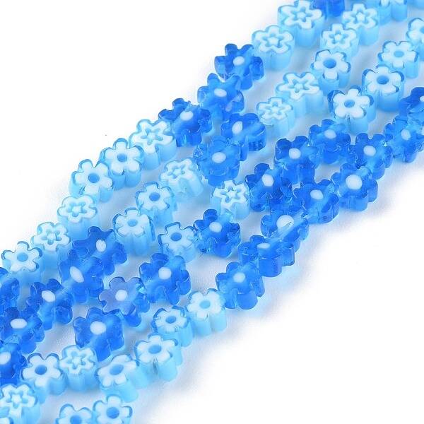 Handmade Millefiori Glass Bead Strands