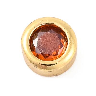 Rack Plating Flat Round Brass Micro Pave Cubic Zirconia Cabochons