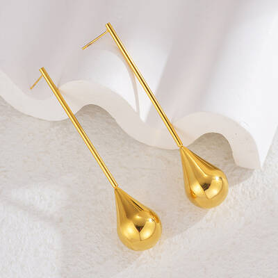 304 Stainless Steel Teardrop Stud Earrings