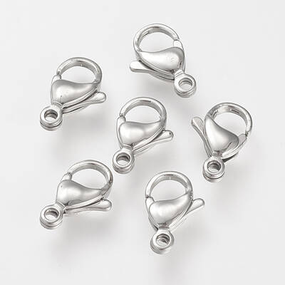 Tarnish Resistant 304 Stainless Steel Lobster Claw Clasps
