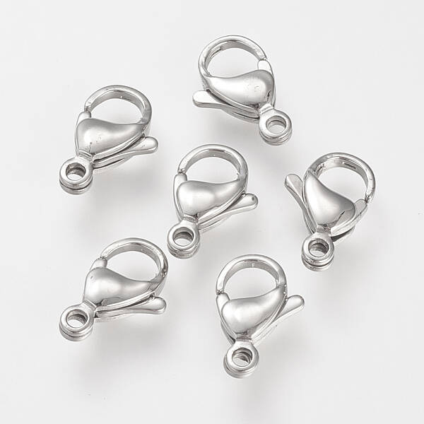 Tarnish Resistant 304 Stainless Steel Lobster Claw Clasps