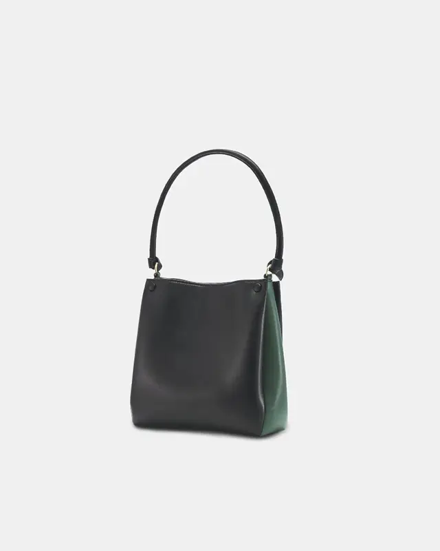 ?? Mini Two-Tone Tote Corn Leather | Color: Oat & Sand