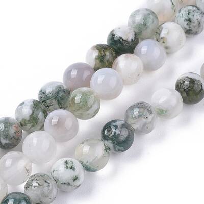 Natural Tree Agate Beads Strands