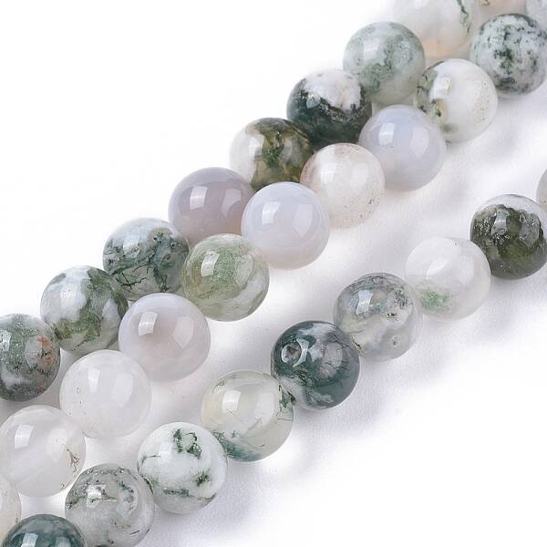 Natural Tree Agate Beads Strands