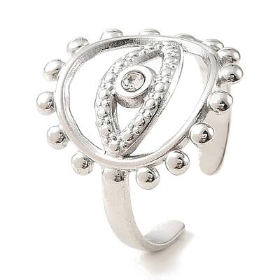 304 Stainless Steel Open Cuff Ring for Women