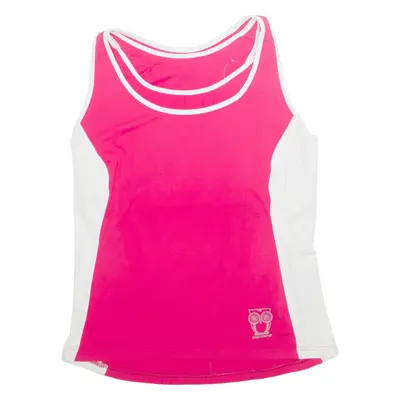 GIORDANA Womens Sports Vest Pink Sleeveless M