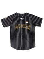 Sporty Men's Striped Embroidery Button V Neck Baseball Jersey, Loose Comfortable Short Sleeve Baseball Top, Gym Tops, Athleti...