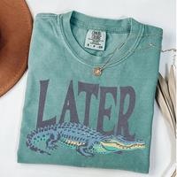 Comfort Colors Later Gator Vintage 90s T-Shirt, Retro Style Shirt,4th Of July shirt Funny Graphic Alligator Tee, Gift For Him...