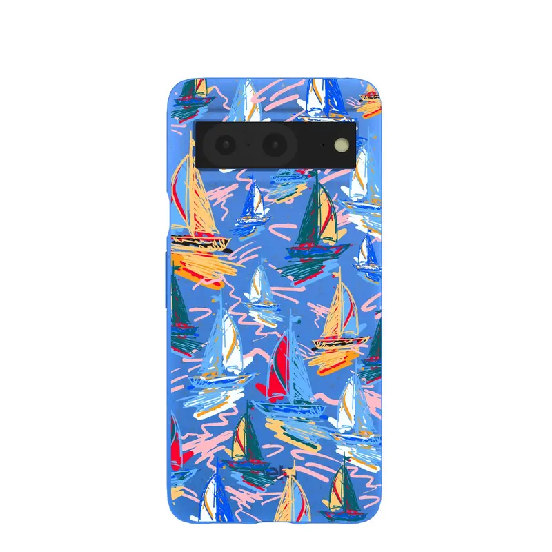 Electric Blue Dockside Dreams Google Pixel 8 Case