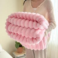 Ultra-soft Thickened Throw Blanket, Brings You A Comfortable, Flannel Fleece Blankets, Gentle Experience and Warmth