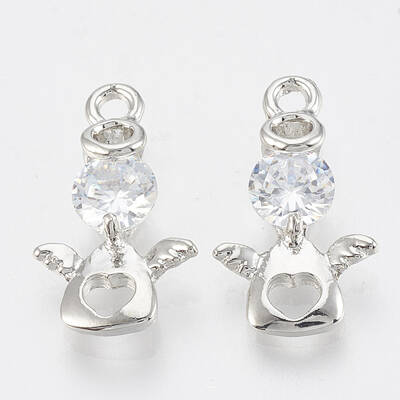 Alloy Cubic Zirconia Pendants